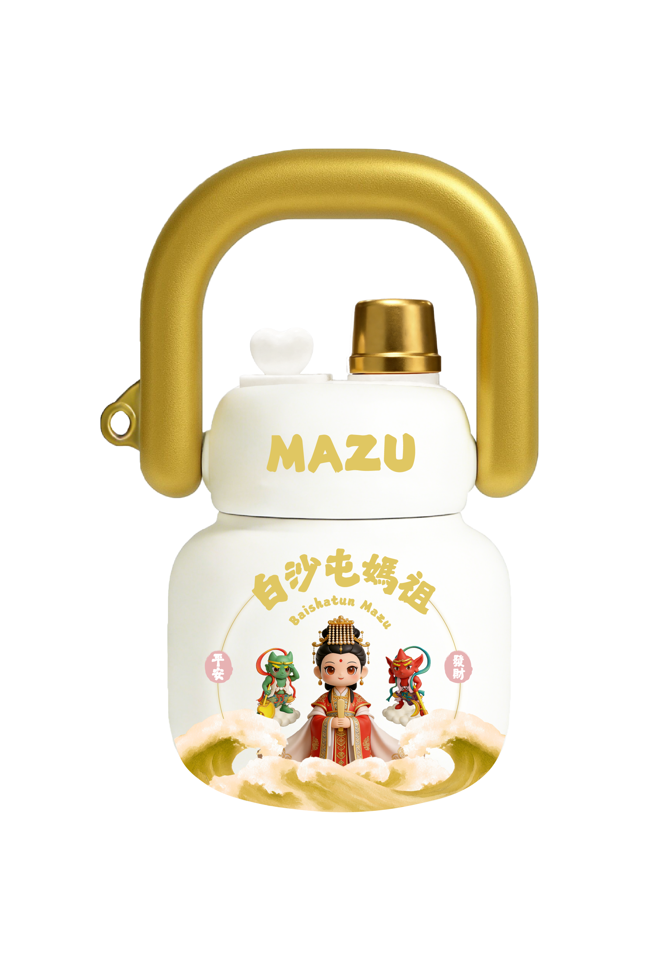 (金)白沙屯媽祖 - 發財拎拎壺 (拱授認證：114191)